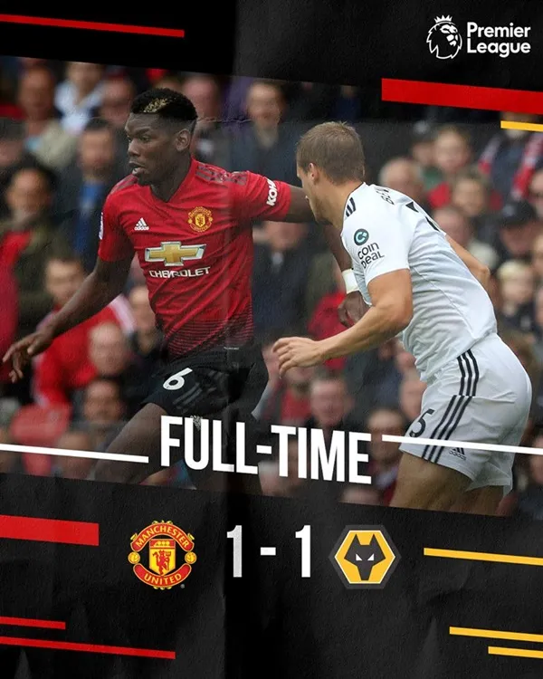 MU hòa Wolves 1-1: 'Quỷ đỏ' phụ thuộc Pogba tới bao giờ? - Bóng Đá