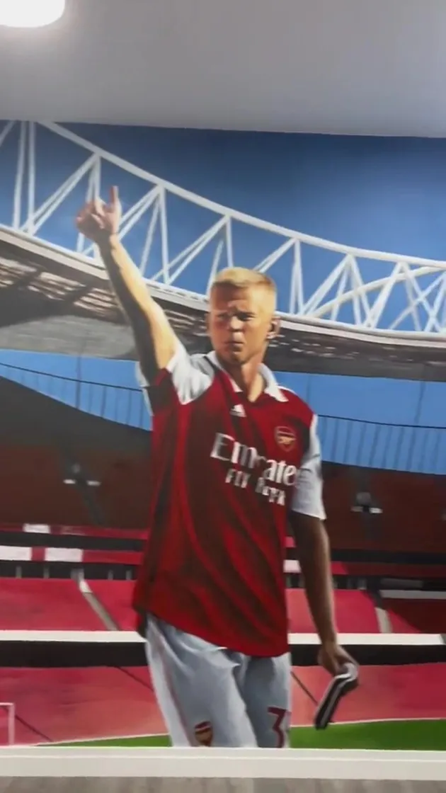 Inside Oleksandr Zinchenko’s Arsenal-themed home gym with incredible mural of defender at the Emirates - Bóng Đá