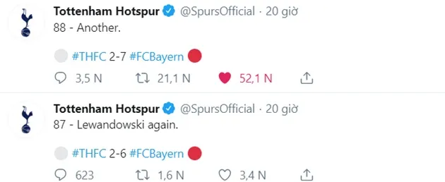 Tottenham twitter posted: 