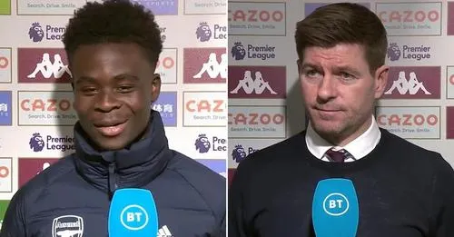 Steven Gerrard hits back at Bukayo Saka after Arsenal star makes demand to referees - Bóng Đá