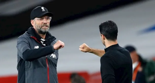 Arteta đối đầu Klopp cho danh hiệu 