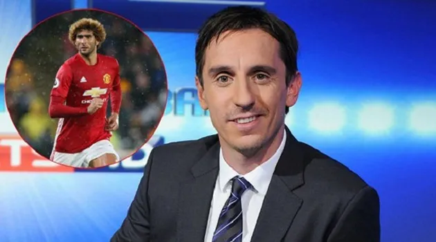 Gary Neville phản ứng ra sao về việc Man Utd phá lệ với Fellaini? - Bóng Đá