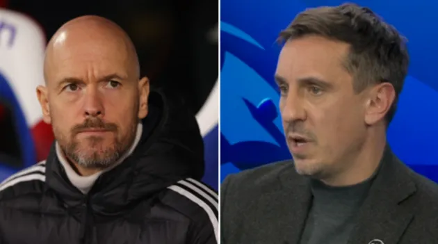 Erik ten Hag doesn’t think Man Utd can beat Arsenal and Man City to Premier League title, claims Gary Neville - Bóng Đá