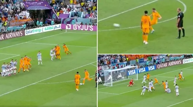 KOOPMEINERS’ GENIUS FREE-KICK CREATES EQUALISER IN NETHERLANDS-ARGENTINA - Bóng Đá