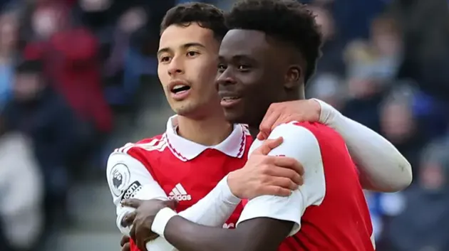 Arsenal stars Bukayo Saka & Gabriel Martinelli replicate Cristiano Ronaldo & Wayne Rooney - Bóng Đá