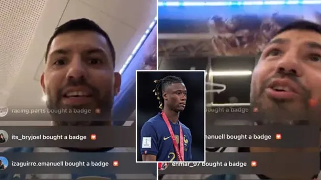 'Kun' Aguero calls Camavinga a 'd--kface' in front of half a million people - Bóng Đá