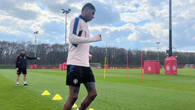 Ảnh Rashford tập luyện - Bóng Đá