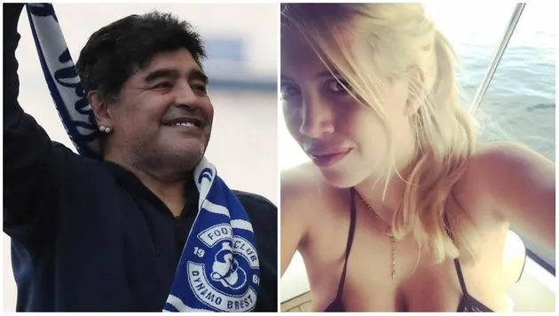 Vợ Icardi từng là tình một đêm của... Maradona? - Bóng Đá