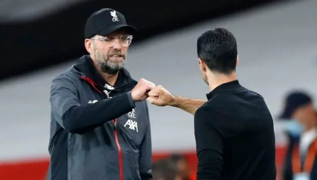 So sánh khởi đầu của Arteta ở Arsenal với khởi đầu của Klopp ở Liverpool - Bóng Đá