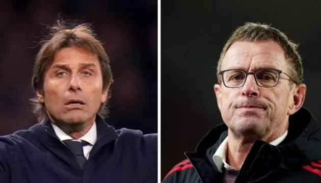 Comparing Ralf Rangnick’s record at Man Utd with Conte’s at Tottenham - Bóng Đá