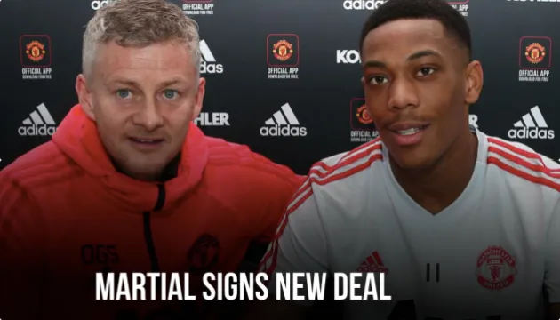 CHÍNH THỨC: Anthony Martial gia hạn hợp đồng với Man Utd - Bóng Đá