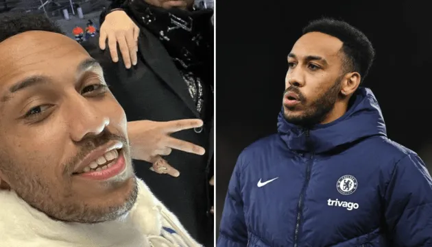 Pierre-Emerick Aubameyang pictured in Milan after being dropped from Chelsea squad - Bóng Đá