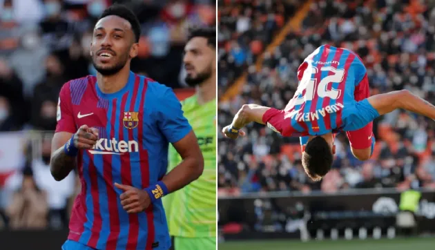 Pierre-Emerick Aubameyang sets incredible record with Barcelona hat-trick - Bóng Đá