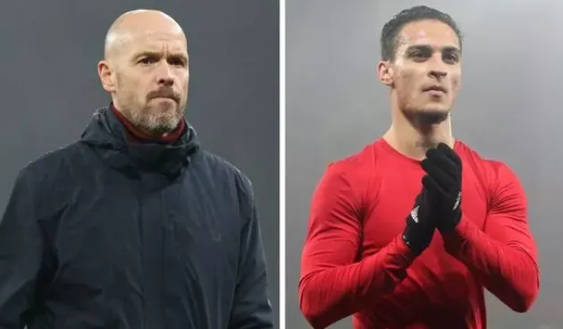 Man Utd boss Erik ten Hag gives tough treatment to Antony despite dazzling in Reading win - Bóng Đá