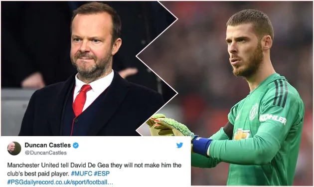 BIẾN CĂNG: Man Utd khước từ yêu sách của De Gea, giao kèo nguy cơ lớn đổ vỡ - Bóng Đá