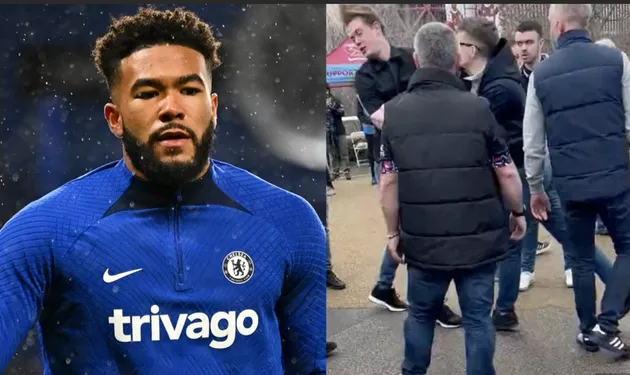 Reece James begs Chelsea & West Ham fans to stop violence after supporter knocked out on video outside stadium - Bóng Đá