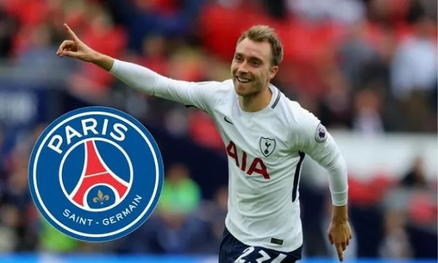 PSG want to land Spurs star Christian Eriksen in £90m transfer with Neymar set to leave - Bóng Đá