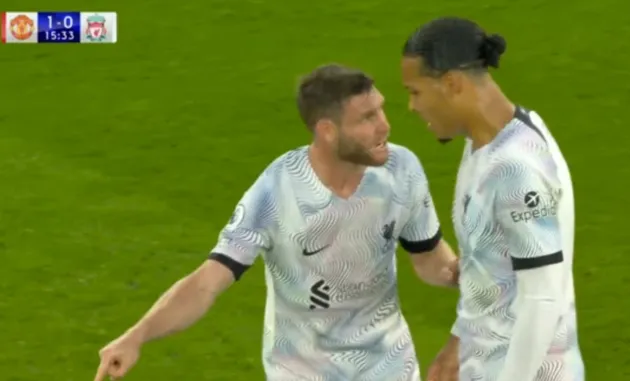 James Milner blasts Virgil van Dijk after Jadon Sancho’s goal puts Manchester United ahead vs Liverpool - Bóng Đá