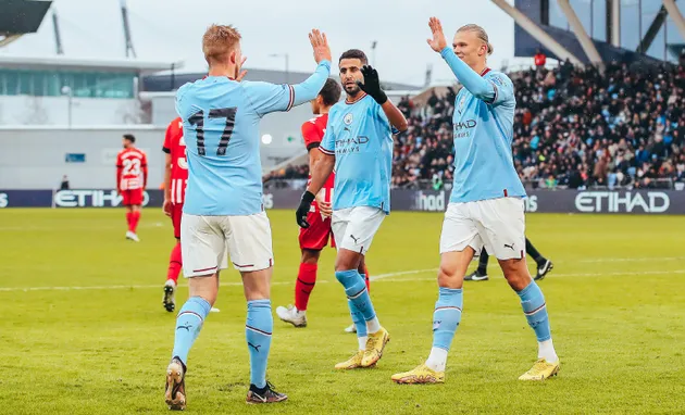 Haaland - De Bruyne 'song kiếm', Man City thắng dễ - Bóng Đá