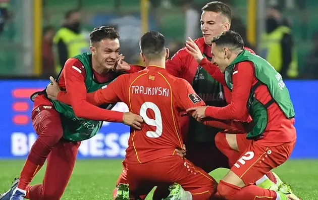 Loại Italia, Bắc Macedonia ăn mừng như thể vô địch World Cup - Bóng Đá