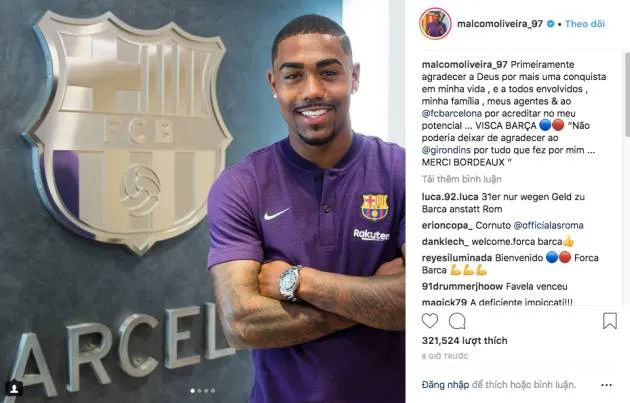 Malcom đến Barca, Vinicius tuyên bố gây tranh cãi - Bóng Đá