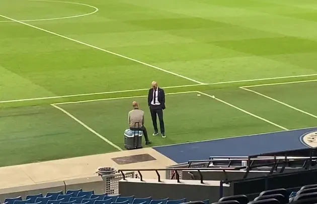 What did Zidane and Guardiola talk about after the match? - Bóng Đá