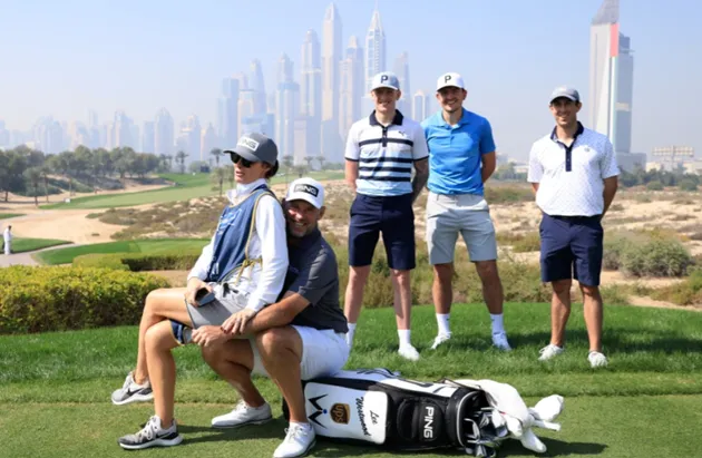 Five-a-side team sorted’ – Harry Maguire and Jordan Pickford link up with Lee Westwood at Dubai Desert Classic Pro-Am - Bóng Đá