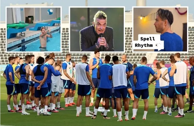 Inside England’s World Cup camp for France clash, from Werewolf game and spelling bees to surprise Robbie Williams gig - Bóng Đá