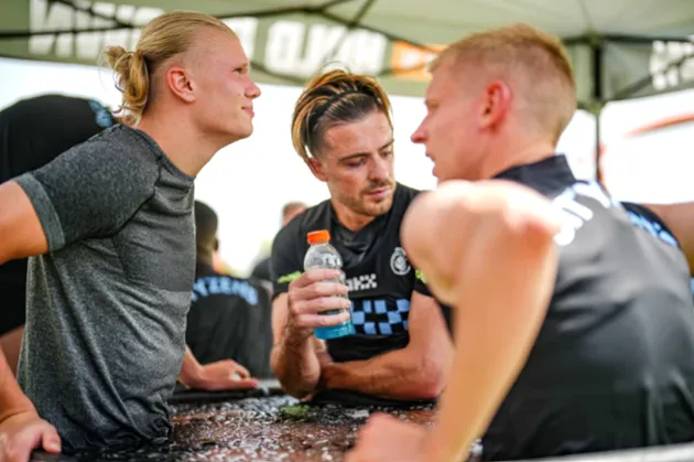 Erling Haaland trains with Man City team-mates  - Bóng Đá