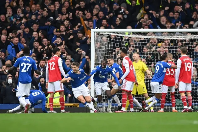 Protesting Everton fans fly banner over Goodison vs Arsenal - Bóng Đá