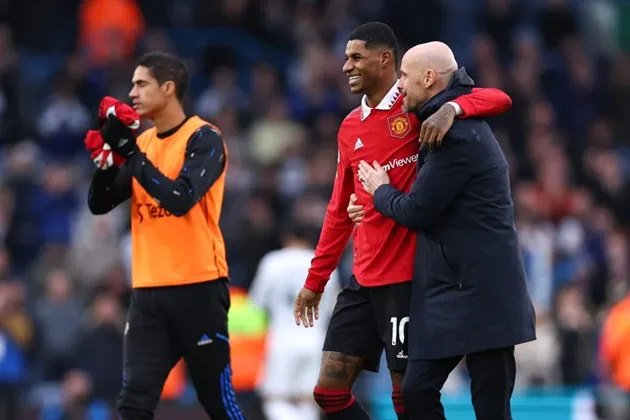 Erik ten Hag explains what he said to Marcus Rashford at full time - Bóng Đá