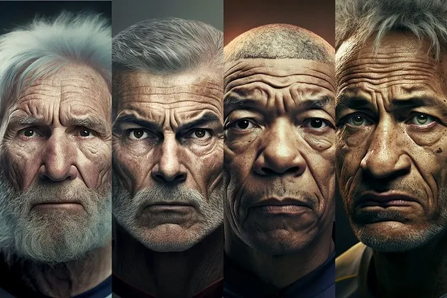 Messi, Cristiano Ronaldo, Mbappe, Neymar... when they're old! This is how the greatest footballers will look when they are seniors - Bóng Đá