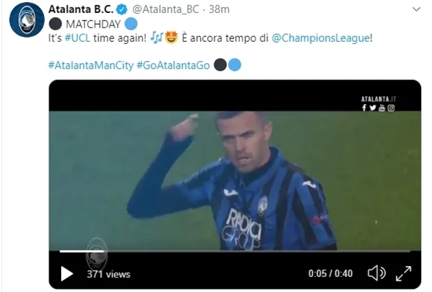 Atalanta chuẩn bị trước trận gặp Man City - Bóng Đá