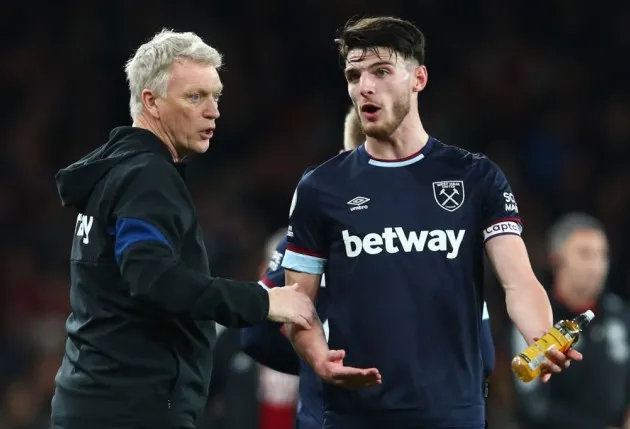 David Moyes tells Manchester United and Chelsea what it will take to sign Declan Rice - Bóng Đá