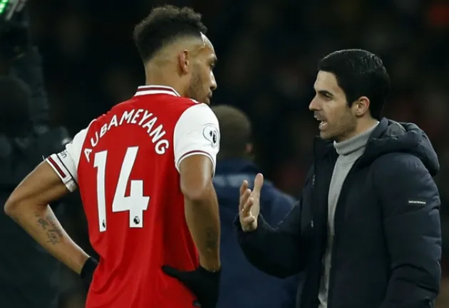 Pierre-Emerick Aubameyang reveals Mikel Arteta's message before he joined Barcelona - Bóng Đá