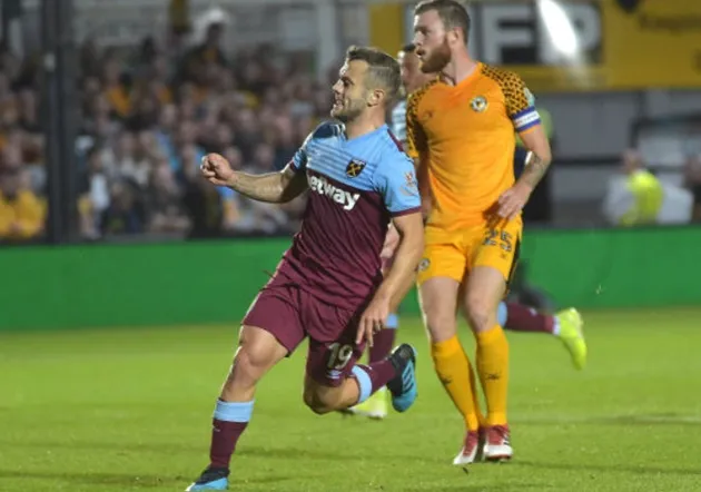 Jack Wilshere scores his first goal in over 600 DAYS and his first in a Hammers shirt - Bóng Đá