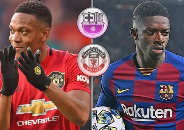 Man United swap with Barcelona - Anthony Martial and Ousmane Dembele - Bóng Đá