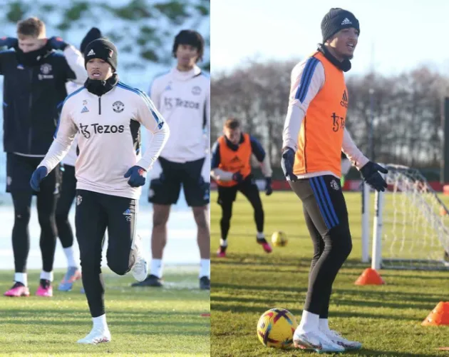Lần đầu của Sancho; Casemiro vẫn xuất hiện trên sân tập M.U - Bóng Đá