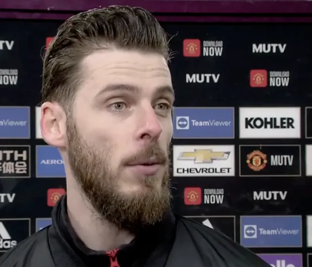 David de Gea sends message to Manchester United's fans following West Ham win - Bóng Đá