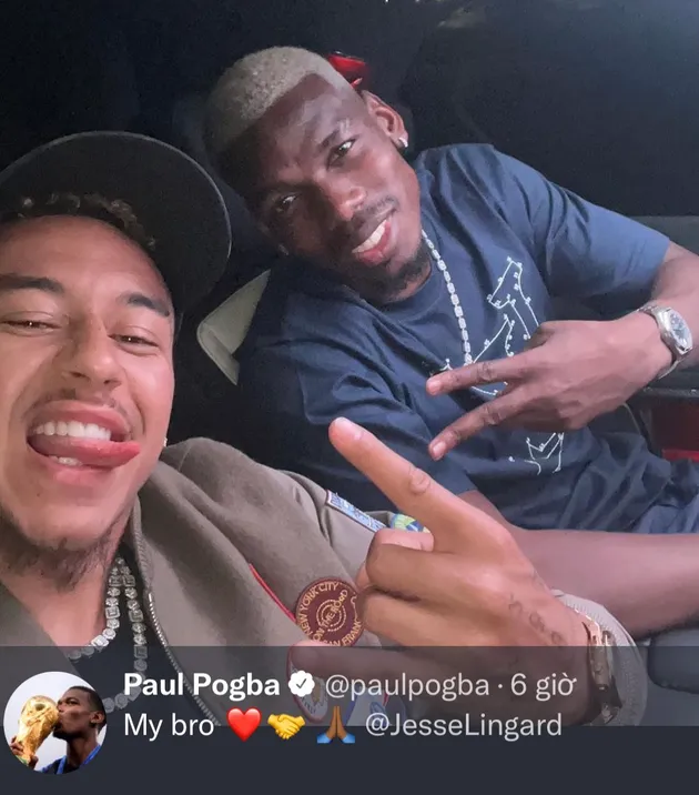 Pogba, Lingard cười tươi - Bóng Đá