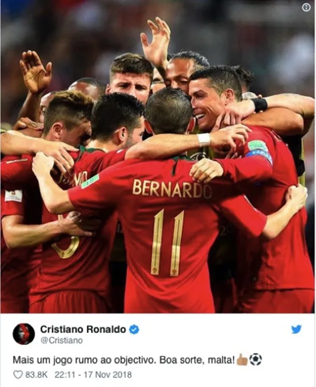 Ronaldo luôn hướng về tuyển Bồ Đào Nha - Bóng Đá