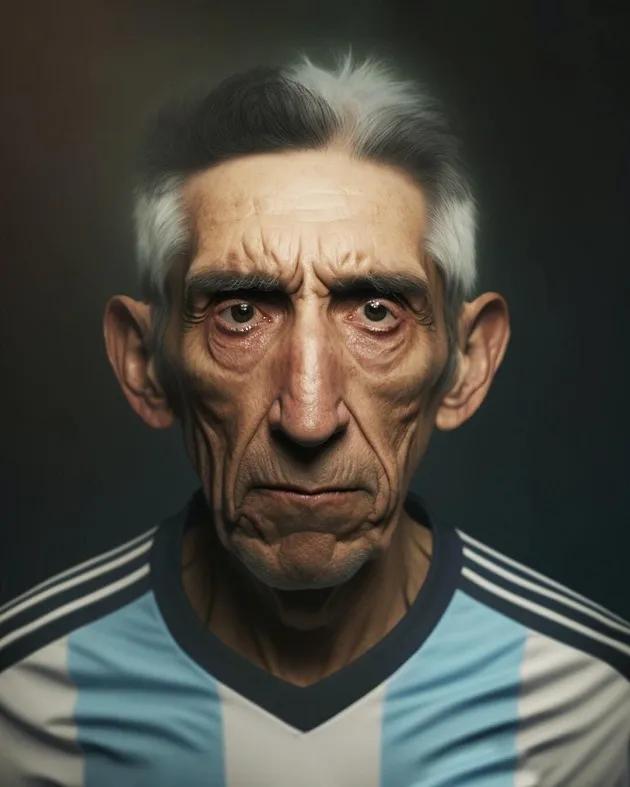 Messi, Cristiano Ronaldo, Mbappe, Neymar... when they're old! This is how the greatest footballers will look when they are seniors - Bóng Đá