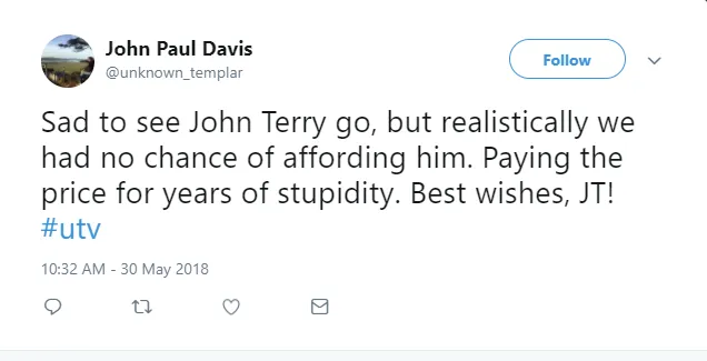 John Terry ra đi, fan West Ham khóc ngất - Bóng Đá