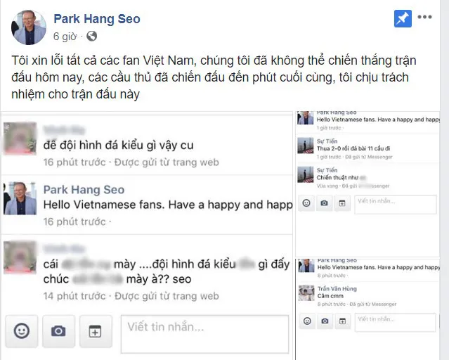  HLV Park Hang-seo:  “Mọi hình ảnh của tôi trên facebook đều là giả mạo” - Bóng Đá