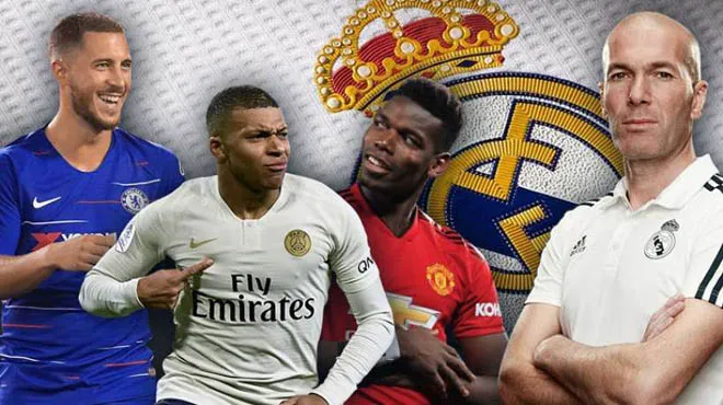 Real chi 500 triệu euro cho Mbappe, Hazard, Pogba - Bóng Đá