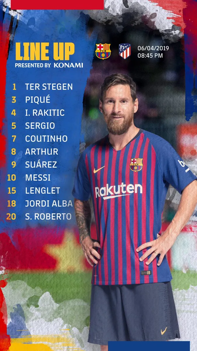 Barca giữ nguyên đội hình chiến Atletico đá với MU - Bóng Đá