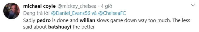 Fan Chelsea ném đá Willian + Pedro + Batshuayi - Bóng Đá