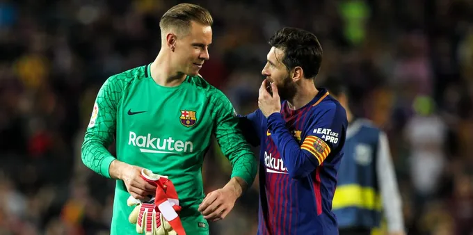 Ter Stegen y Messi, intocables - Bóng Đá