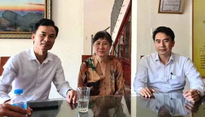 Bà Liên tại trụ sở Ban Quản lý di tích và rừng quốc gia Yên Tử.