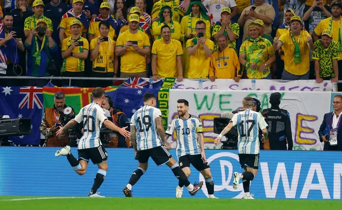 Messi lần đầu ghi bàn ở vòng knock-out World Cup - Bóng Đá